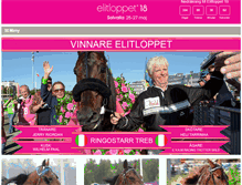 Tablet Screenshot of elitloppet.se